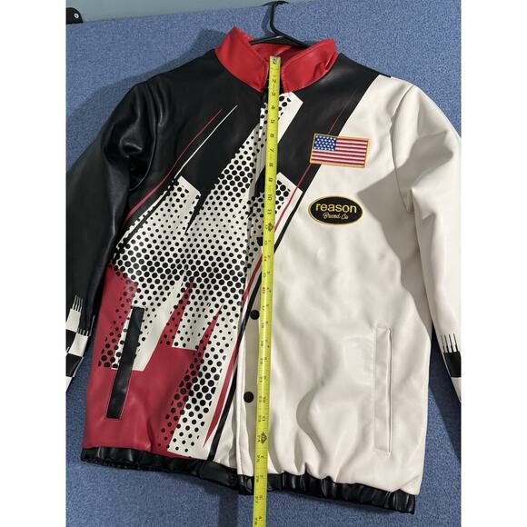 Reason Men's Pit Crew Racing Jacket - Black/Red Sz Small - Picture 3 of 9